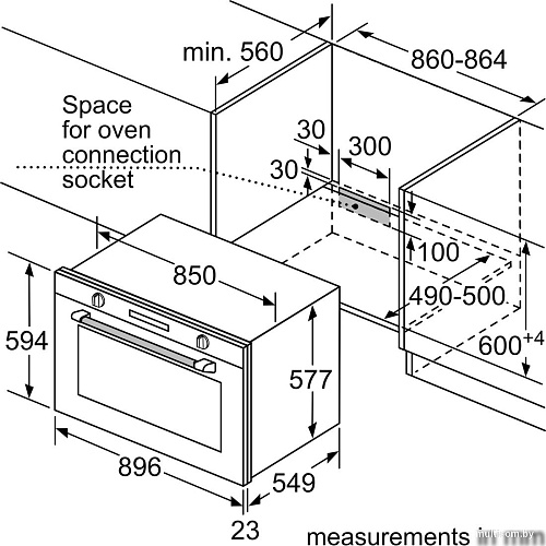 Газовый духовой шкаф Bosch VGD553FB0