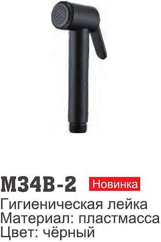 Душевая лейка Ledeme M34B-2 (черный)