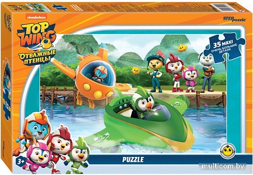 Мозаика/пазл Step Puzzle Maxi Отважные птенцы 91251 (35 эл.)
