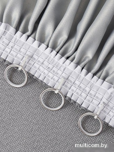 Комплект штор Soft Lines Рогожка димаут 2226-27 2x2.6 м (серый, 2 шт)