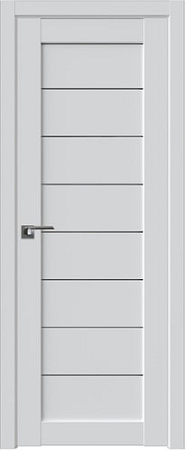 Межкомнатная дверь ProfilDoors 71U 80x200 (аляска, стекло графит)