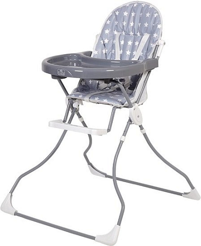 Стульчик для кормления Polini Kids 152 (звезды, серый/белый)