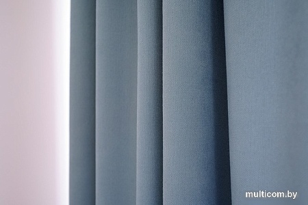 Комплект штор Decoretto Морская волна ХМВ-K36 4x2.7 м (синий, 2 шт)