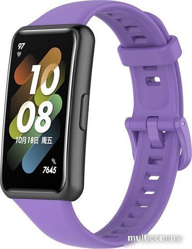 Ремешок Rumi силиконовый для Huawei Band 7 (фиолетовый)