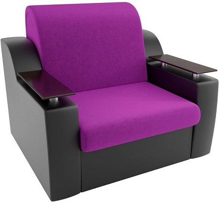 Кресло Лига диванов Сенатор 100697 60 см (фиолетовый/черный)