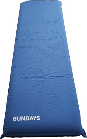 Самонадувающийся коврик Sundays ZC-SIM001-2 (10 см, синий)