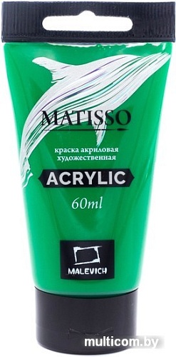 Акриловая краска Малевичъ Matisso 617063 (60 мл, зеленый средний)