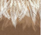 Фотообои Citydecor Пальмовые листья 300x260 (коричневые гранж)