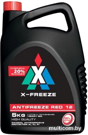 Антифриз X-Freeze Red 12 430206076 220 кг