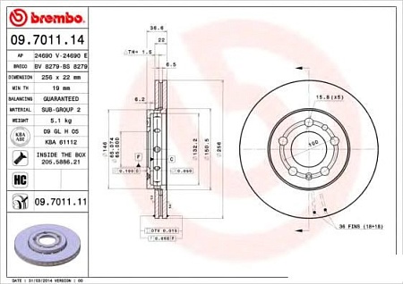 Brembo 09701111