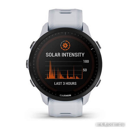 Умные часы Garmin Forerunner 955 Solar (белый камень)