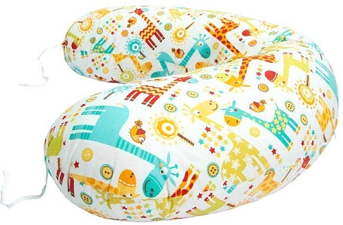 Подушка для беременных Amarobaby Жирафики AMARO-4001-G (белый)