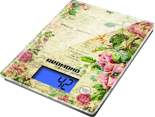 Кухонные весы Redmond RS-736 (цветы)