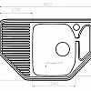 Врезная кухонная мойка Polygran F-10