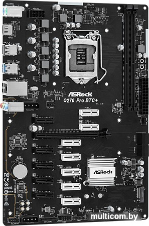 Материнская плата ASRock Q270 Pro BTC+