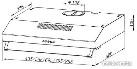 Кухонная вытяжка Evelux Ulla 60 W