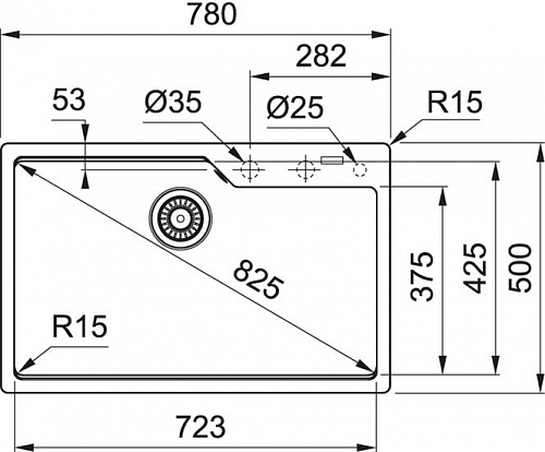 Кухонная мойка Franke Urban UBG 610-78 (сахара)