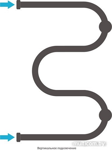 Полотенцесушитель Сунержа М-образный 600x400 +2 полки 00-0008-6040