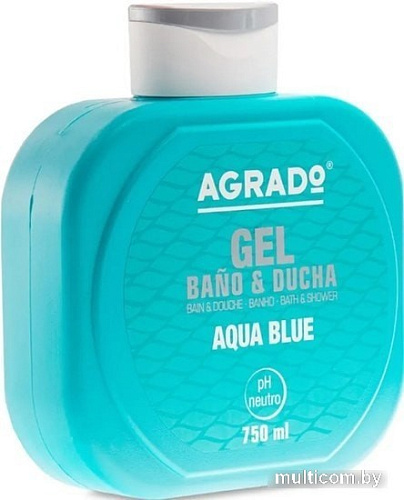 Косметика по уходу за телом Agrado Гель для душа Bath Gel Aqua Blue 750 мл