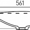 Умывальник Акватон Блент 80 80x45