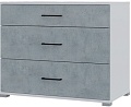 Комод Горизонт Victor (белый-бетон)