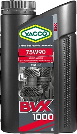 Трансмиссионное масло Yacco BVX 1000 75W-90 1л