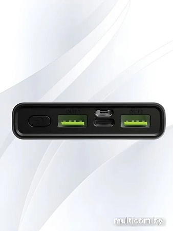 Внешний аккумулятор Olmio QR-10 10000mAh (серый)