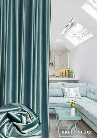 Штора Ника Зварико 7250270 2.5x2.7 м (бирюзовый/голубой 30)