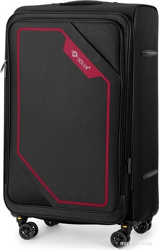 Чемодан-спиннер Solier STL2240 (L, черный/красный)