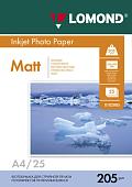 Фотобумага Lomond Односторонняя матовая A4 205г/м2 25л (0102124)