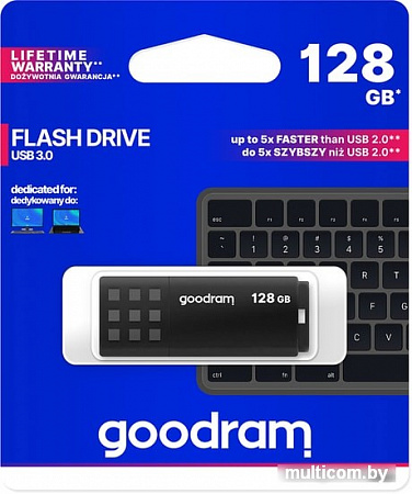 USB Flash GOODRAM UME3 128GB (черный)