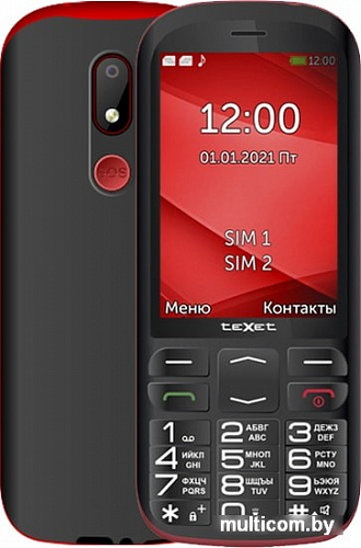 Мобильный телефон TeXet TM-B409 (черный/красный)