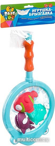 Игрушка для ванной Bondibon Сачок-акула ВВ3130
