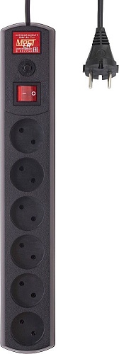 Сетевой фильтр Most LR 6-3-Ч (черный)