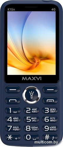 Телефон Maxvi K15n 4G (синий)