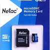 Карта памяти Netac P500 Standard 32GB NT02P500STN-032G-R + адаптер