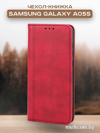 Чехол для телефона Case Book для Galaxy A05S (темно-красный)