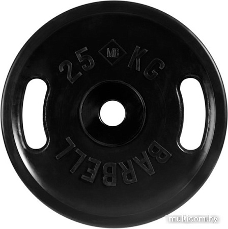 Диск MB Barbell Евро-классик с ручками 51 мм (1x25 кг)