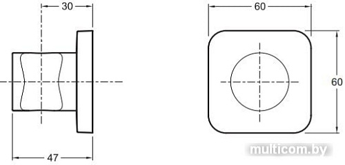 Держатель душевой лейки Jacob Delafon Modulo 8464D-CP