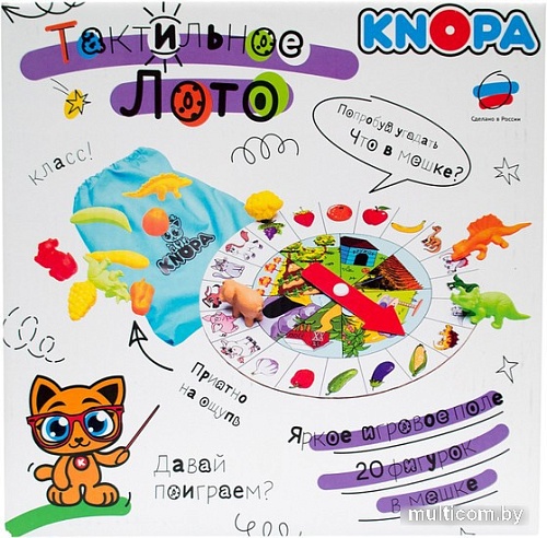Развивающая игра Knopa Тактильное лото 87064