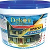 Краска Dekor ВД-АК-111 для фасадов (белый, 7 кг)