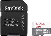 Карта памяти SanDisk Ultra microSDHC SDSQUNR-032G-GN3MA 32GB (с адаптером)