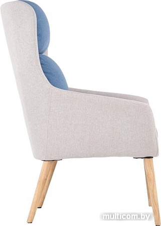 Стул-кресло Halmar Purio (светло-серый/синий)