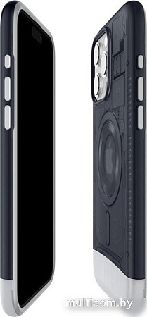 Чехол для телефона Spigen Classic C1 (MagFit) для iPhone 15 Pro Max ACS06607 (серый)