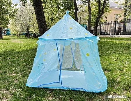 Игровая палатка Sharktoys Шатер корона 15900003 (голубой)