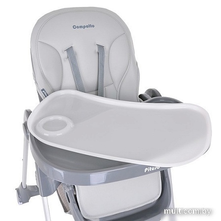 Высокий стульчик Pituso Compatto (light grey)