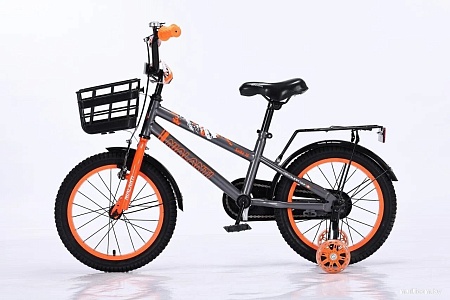 Детский велосипед Nialanti Spike 16 2025 (серый/оранжевый, разобранный )