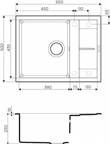 Кухонная мойка Omoikiri Sumi 65 DC