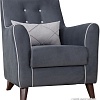 Интерьерное кресло Нижегородмебель Френсис ТК 267 (офелия/амиго велюр, темно-серый)