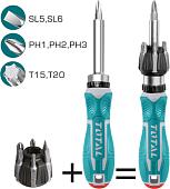 Набор отвертка с битами Total TACSD30086 (8 предметов)